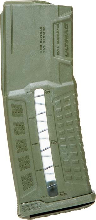 Магазин FAB Defense 5, 56х45 AR полімерний на 30 патронів green (fx-umag30g) 