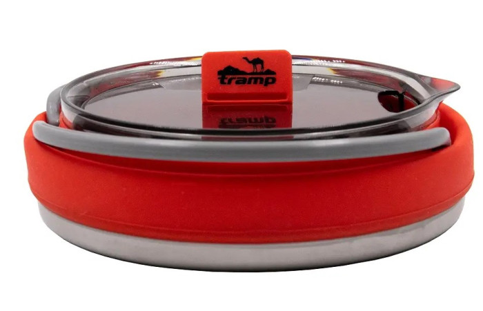 Чайник Tramp силіконовий з металевим дном 1Л червоний TRC-125 