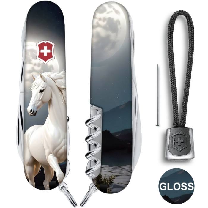 Складаний ніж Victorinox HUNTSMAN ZODIAC Магічний кінь 1.3713.3.Z5280pk 