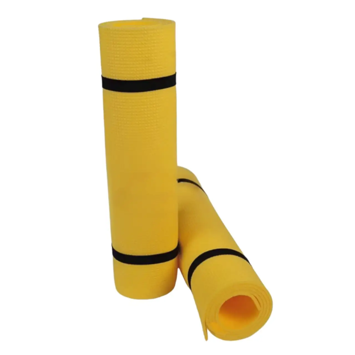 Килимок IZOLON Спорт  5 (1800х500) для спорту та відпочинку, похідний м'який до намету, жовтий 