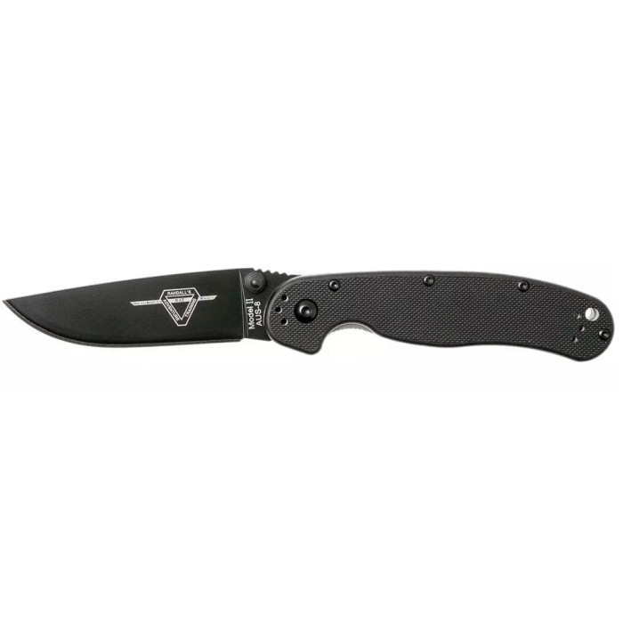 Ніж Ontario Knife RAT II Folder black AUS-8 BB Black