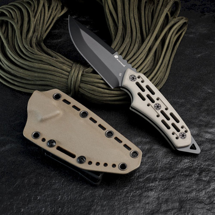Ніж HX Outdoors D-279A, бежевий 