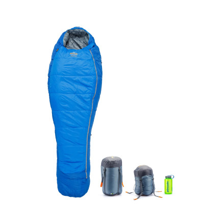 Спальний мішок Pinguin Mistral PFM (3/-3°C), 195 см - Right Zip, Blue