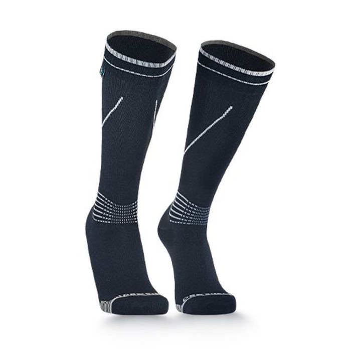 Водонепроникні шкарпетки Dexshell Longlite Socks 2.0, сірі полоски, розмір XL 