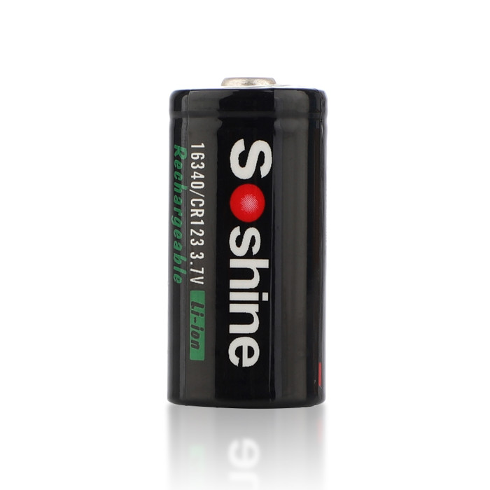 Акумулятор 16340 /CR123 Li-Ion Soshine RCR123-3.7-700, 700mAh 