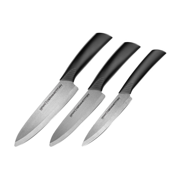 Набір з 3-х кухонних ножів Samura Ceramotitan SCT-003M 