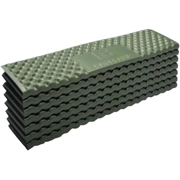 Килимок кемпінговий, каремат Base Camp Hunter Wide IXPE, 199х60х1.8 см, Olive Green (BCP 20401) 
