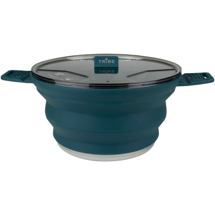 Каструля Tribe Collapsible Pot 2,5 л силіконова T-FF-0025, ocean