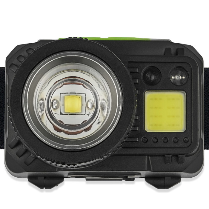 Ліхтар налобний Winso PRO 550Lm, 3W CREE XPG + COB, 1200mAh/3xAAA, Zoom, Sensor White/Red 