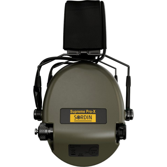 Активні навушники Sordin Supreme Pro X Slim Green (сумісні з ARC Rail) 