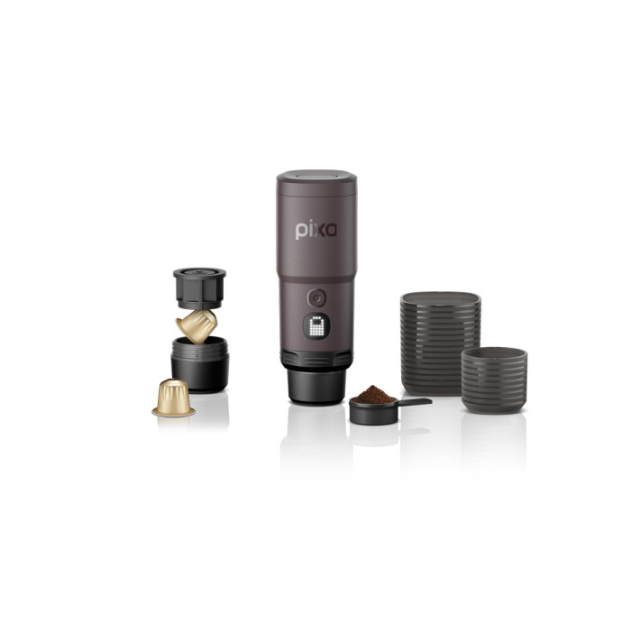 Портативна електрична еспресо-кавоварка Wacaco Pixapresso для меленої кави та капсул, червона 