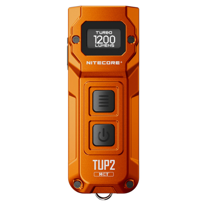 Ліхтар наключний Nitecore TUP2 MCT (4xUHE LED, 1200 люмен, 5 режимів, USB-C), помаранчевий 