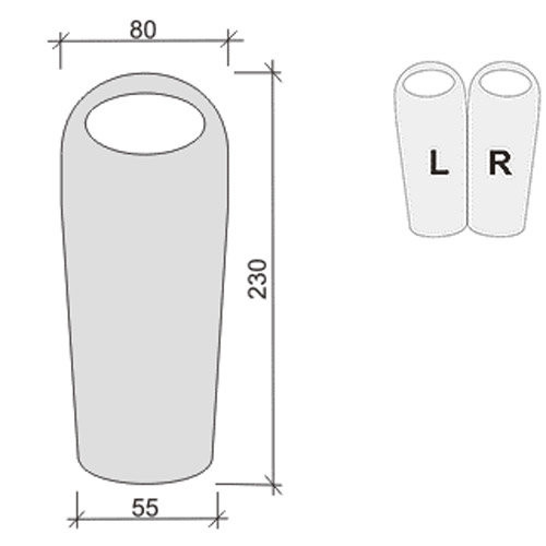 Спальний мішок Terra Incognita Compact 1400 синій, розмір R 