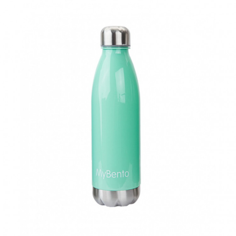 Пляшка пляшка для води Summit MyBento 650 мл з кришкою і підставою з нержавіючої сталі Зеленого кольору 