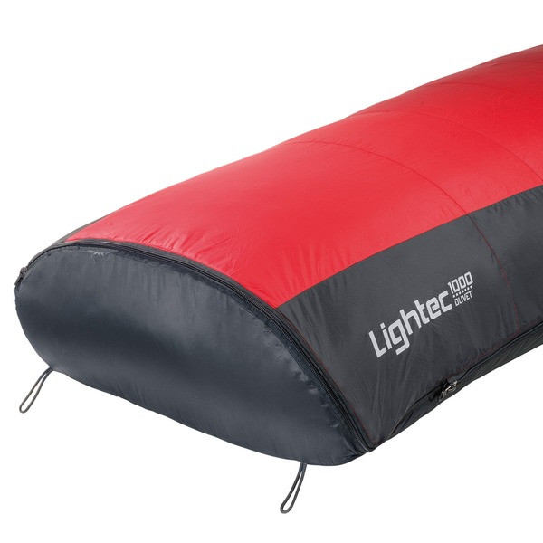 Спальний мішок Ferrino Lightec 1000 Duvet, Червоний /Сірий, лівий 