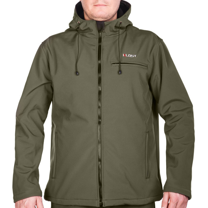 Куртка KLOST Soft Shell мембрана, Капюшон з затягуванням, 5015, XXL 