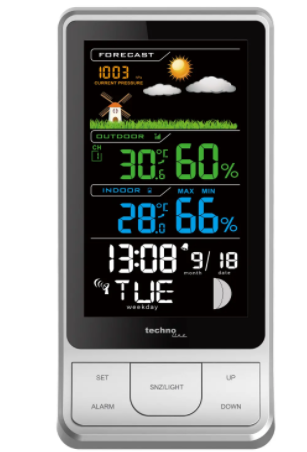 Метеостанція Technoline WS6441 чорна/срібляста 