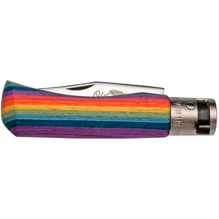 Ніж Old Bear Rainbow XS, 420 steel, wood handle, rainbow 