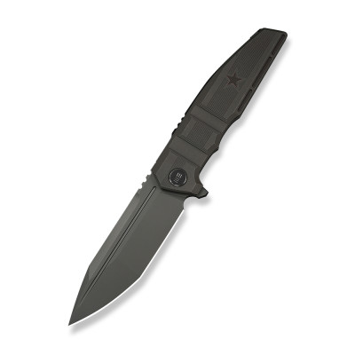 Ніж складаний туристичний Weknife Breach (9.8 см) Bohler M390 / Titanium вугільно-сірий