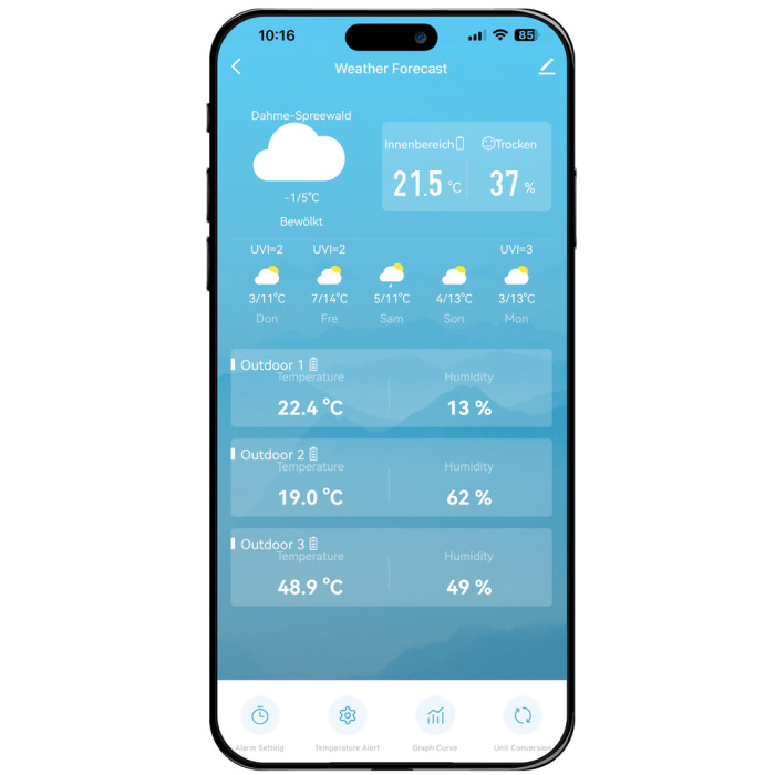 Метеостанція Technoline Tuya Smart/SmartLife WD3000 Black (WD3000)