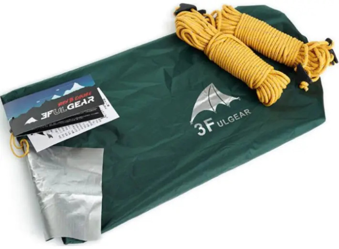 Тент 3F Ul Gear 210T Tarp 5*3 зелений 