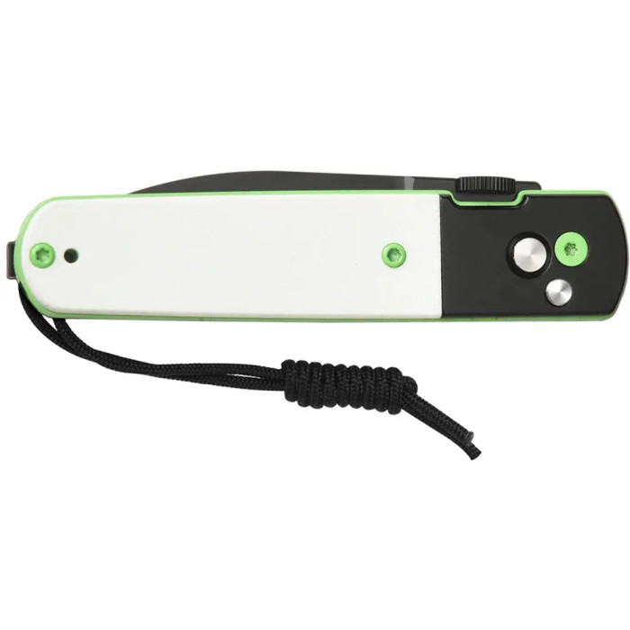 Ніж CJRB Locust Black Blade, AR-RPM9, Black PVD Steel+White G10 Inlay white 