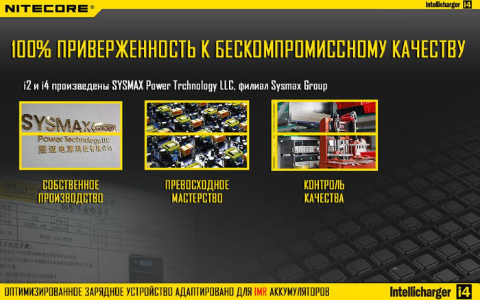 Зарядний пристрій Nitecore Intellicharger i4 v.2 (4 канали) 