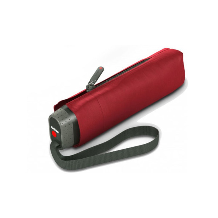 Парасолька Knirps TS.010 Red хутро /складаний /6спіц /D94x18см 