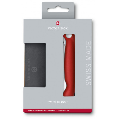 Набір кухонний Victorinox SwissClassic Cutting Board Set (складаний ніж, дошка для нарізки), Червоний