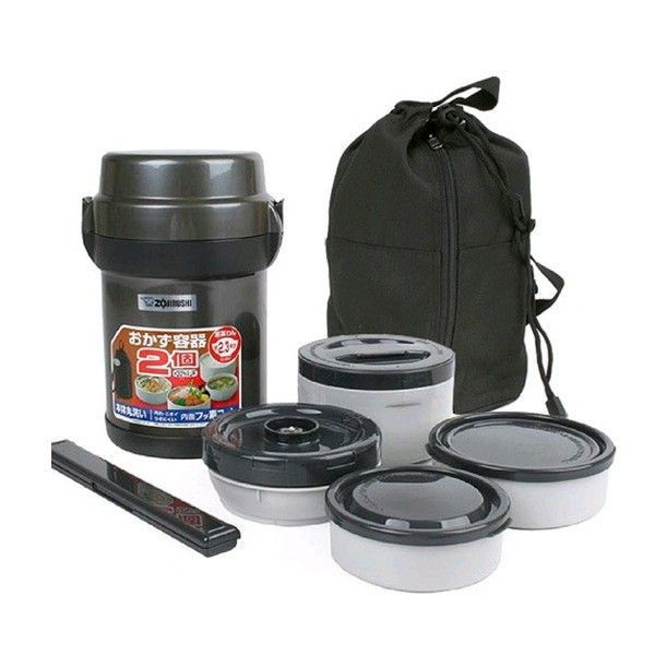 Набір для ланчу Zojirushi SL-JAF14HG 1.23 л темно-сірий 