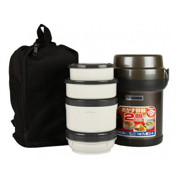 Набір для ланчу Zojirushi SL-JAF14HG 1.23 л темно-сірий 