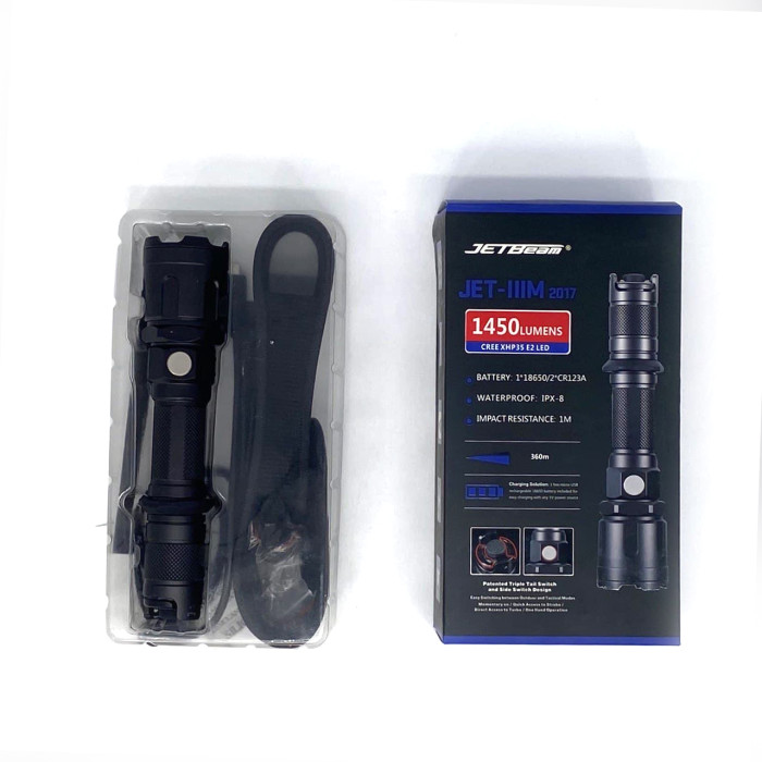Ліхтар JetBeam JET-IIIM Tactical + аккум. 2600 mAh 