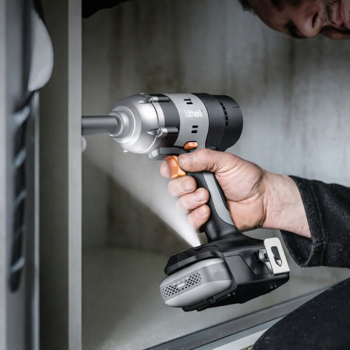 Акумуляторний ударний гайковерт Litheli безщітковий, живлення від павербанку (УМБ Litheli Power Bank 20000 mAh, 45 W, 2А в комплекті) 