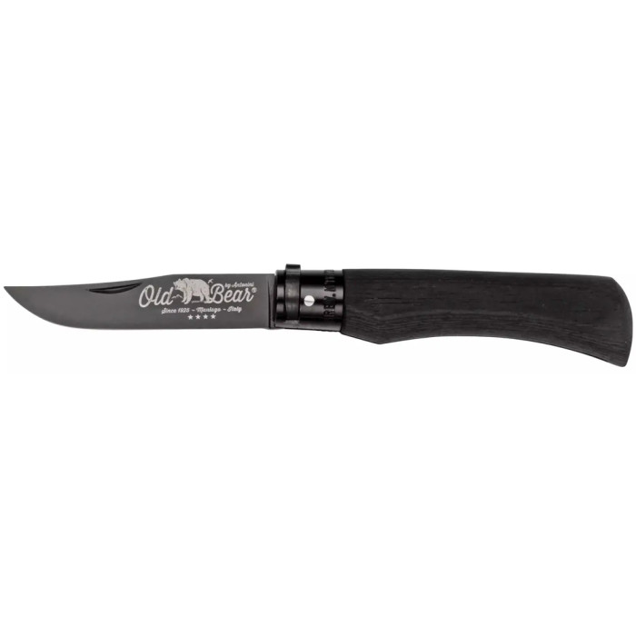 Ніж Old Bear Total Black L, 1.4060 steel, wood handle, black 