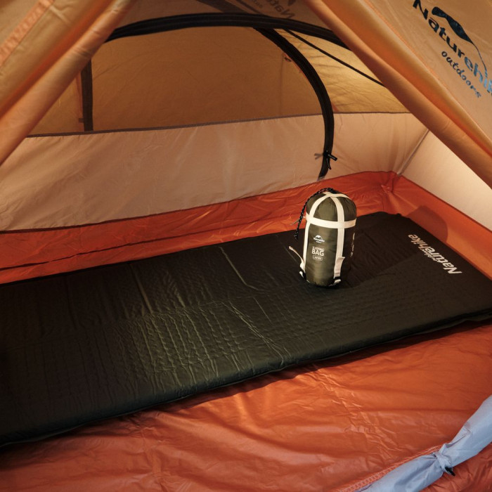 Спальник надлегкий Naturehike LW180 NH21MSD04 правий (15°C), p-p XL, темно-зелений 