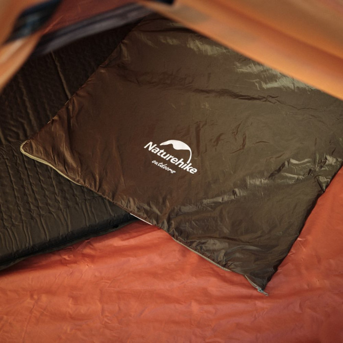 Спальник надлегкий Naturehike LW180 NH21MSD04 правий (15°C), p-p XL, темно-зелений 