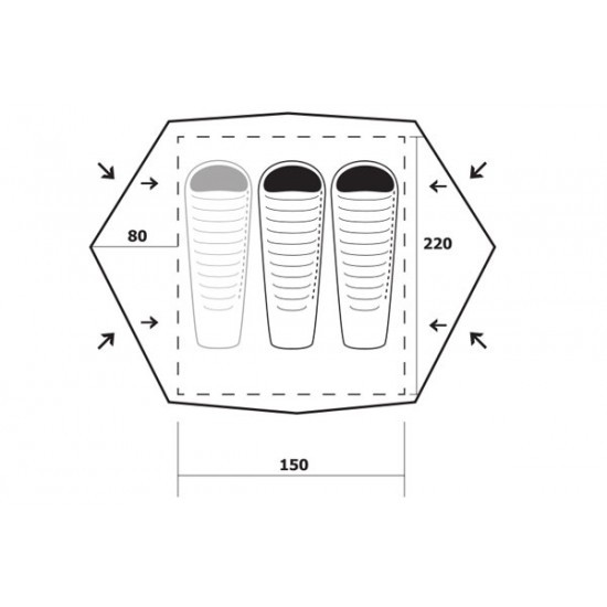 Намет Trimm Frontier-D-2, Зелений 