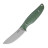 Нож с чехлом туристический SRM Fossa 605T-GP, (8.8 см) 14C28N / G10 зеленый