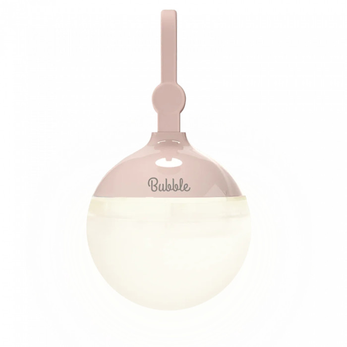 Ліхтар кемпінговий Nitecore Bubble (100 люмен, універсальне кріплення, 4 режими, 3xAAA, USB-C), Misty Rose 