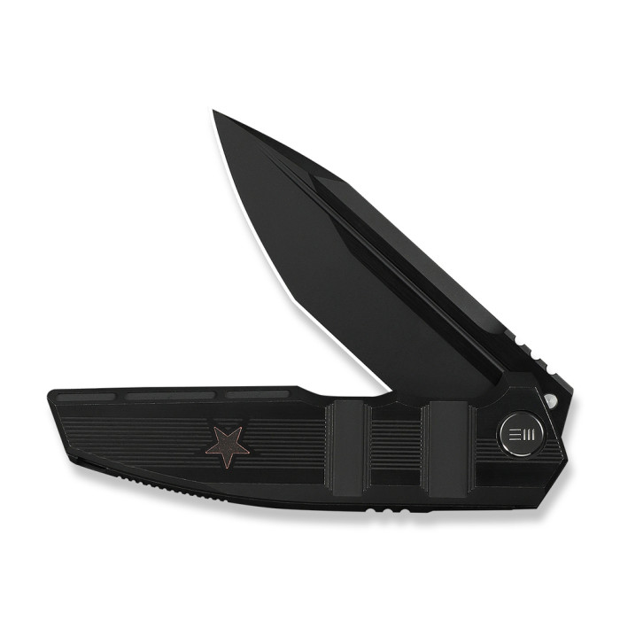 Ніж складаний туристичний Weknife Breach (9.8 см) Bohler M390 / Titanium чорний