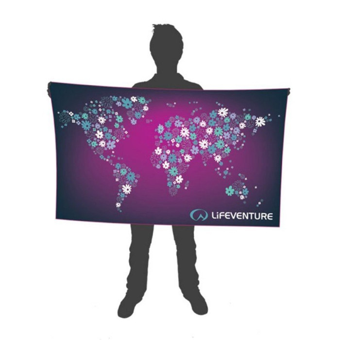 Рушник Lifeventure Soft Fibre Print Giant, Flowers 