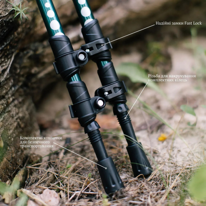 Трекінгові палиці Tribe Trekking Pole Alu T-ME-0026-ocean