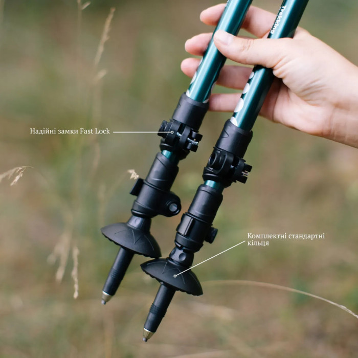 Трекінгові палиці Tribe Trekking Pole Alu T-ME-0026-ocean