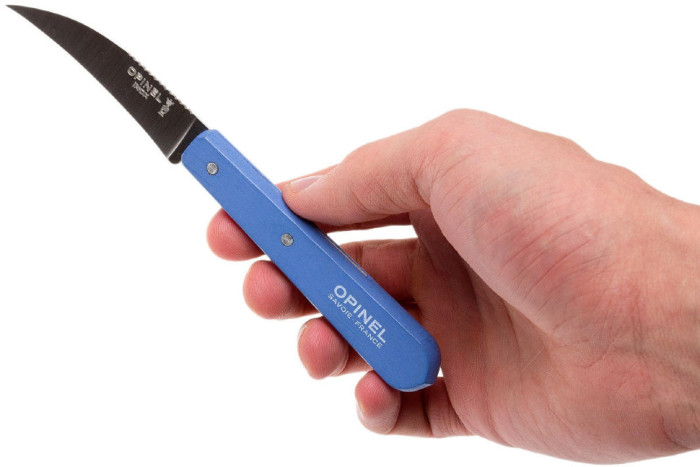 Ніж кухонний Opinel №114 Vegetable, Блакитний 