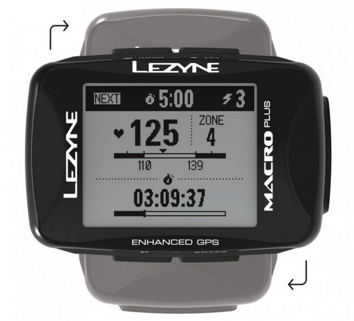 Комп'ютер Lezyne GPS MACRO PLUS GPS чорний 