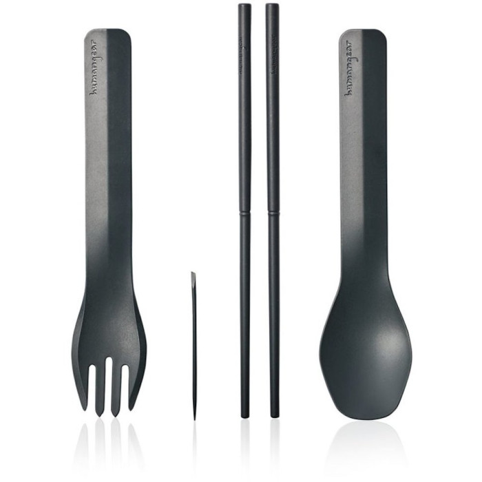 Набір приладів для їжі Humangear GoBites Quattro (червоний) 