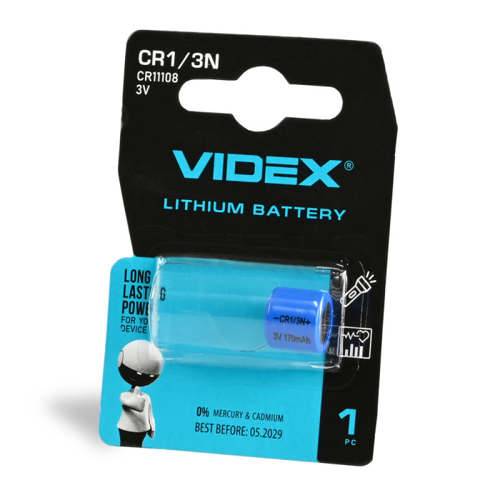 Батарейка літієва Videx CR1/3N 1шт 