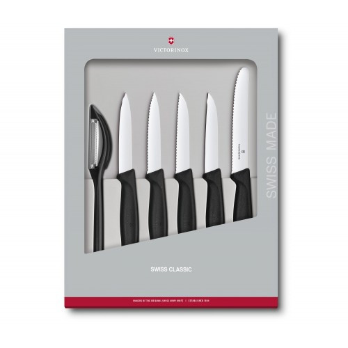 Кухонний набір Victorinox SwissClassic Paring Set 5 ножів, Овочечистка (6.7113.6 G) 