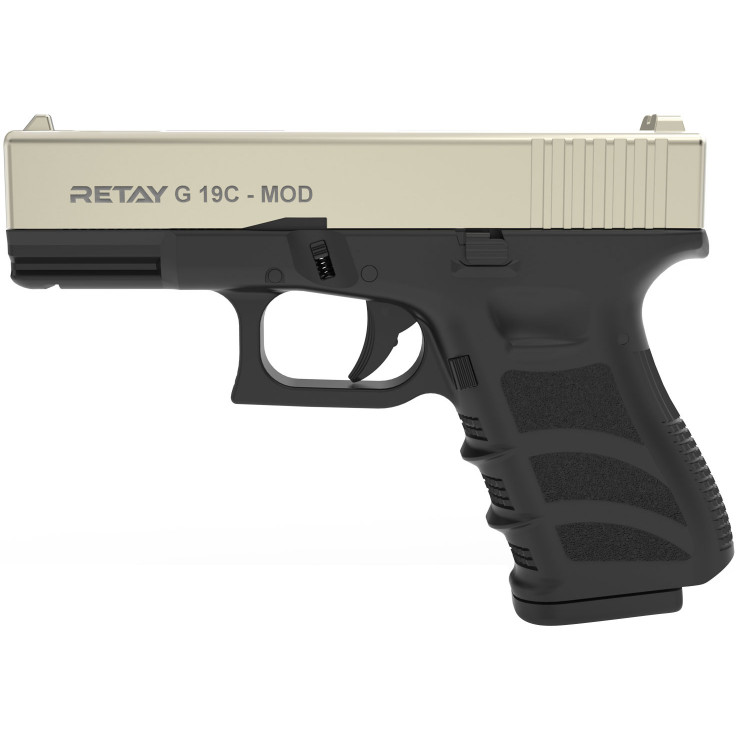 Пістолет стартовий Retay G 19C 9мм satin (X614209S) 