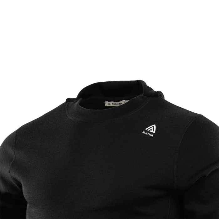 Худі чоловічі Aclima WarmWool 200 Hood Sweater Men Jet Black M 